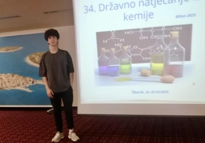 Ruben Ray Zdjelar prvi na državnom natjecanju iz kemije!