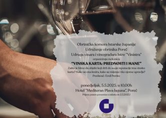 Udruženje obrtnika Poreč poziva na radionicu za ugostitelje: Vinska karta prednosti i mane!
