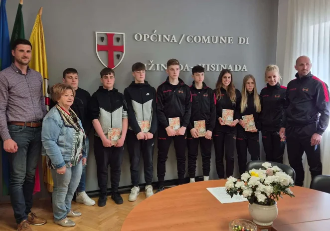 Općina Vižinada organizirala svečani prijem za uspješne mlade sportaše