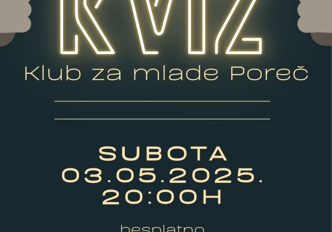 Kviz u Klubu za mlade Poreč i brojne druge aktivnosti Udruge Capybara