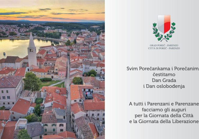 Čestitka gradonačelnika Peršurića povodom Dana oslobođenja i Dana Grada Poreča-Parenzo