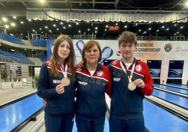 Nika Štetić i Niko Kalvi osvojili broncu u mix tandemu na svjetskom juniorskom kuglačkom prvenstvu