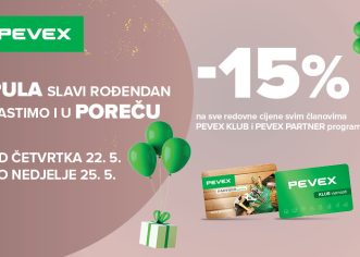 PEVEX u Puli slavi rođendan, a časti i u Poreču s 15% popusta