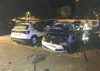 Požar vozila u Creskoj ulici u Poreču