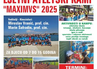 Ljetni atletski kamp “Maximvs 2025” – otvorene prijave !