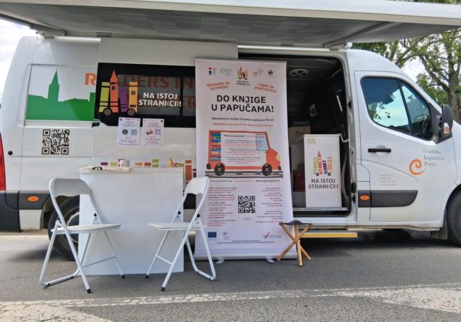 Porečka knjižnica na kotačima posjetila Viroviticu – ovogodišnju bibliobusnu prijestolnicu