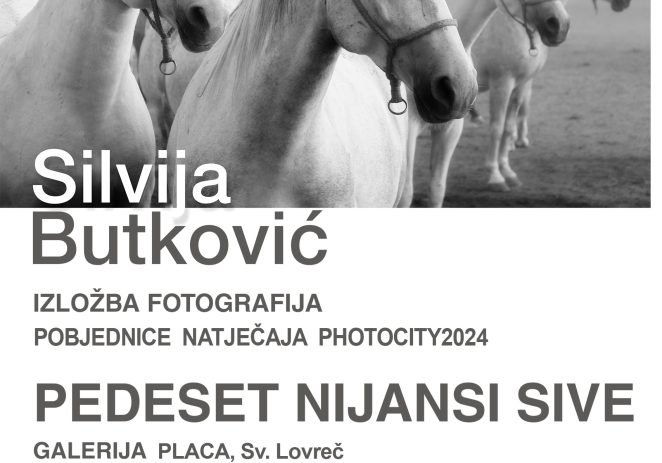 Izložba ‘Pedeset nijansi sive’ Silvije Butković u Galeriji Placa u Sv. Lovreču