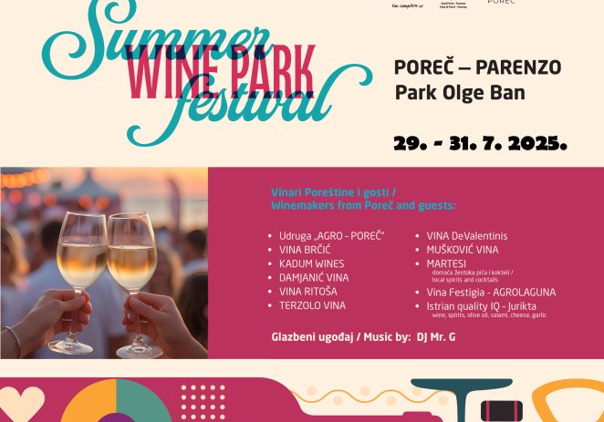 Zbog nepovoljne vremenske prognoze mijenja se termin održavanja SUMMER WINE PARK FESTIVALA !
