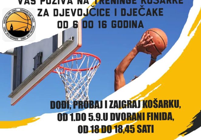 Posjetite treninge Košarkaškog kluba Poreč u dvorani Finida – možda i vaše dijete zaigra košarku