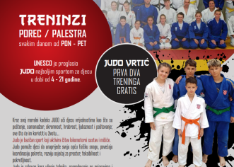 Judo Klub Istra-Poreč nastavlja s treninzima i upisuje nove članove