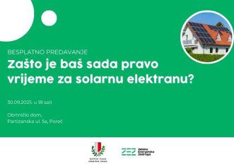 Zašto je baš sada pravi trenutak za vlastitu solarnu elektranu besplatno informativno predavanje za građane
