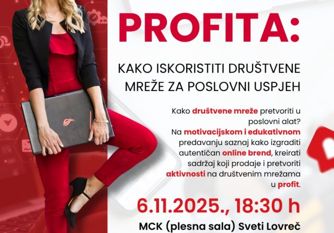 Od lajka do profita – KAKO ISKORISTITI DRUŠTVENE MREŽE ZA PRAVI POSLOVNI USPJEH besplatno predavanje u Sv. Lovreču