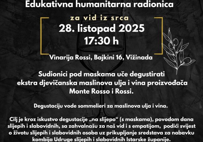 Lions club Poreč poziva vas na Okuse istarskog zlata – humanitarnu i edukativnu radionicu u utorak, 28. listopada