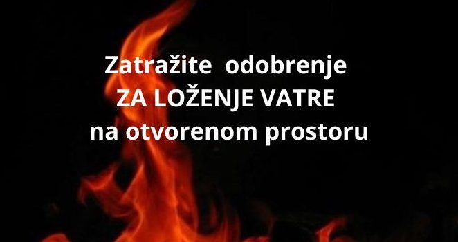 Od 1.11.2025. uvodi se novi način prijave paljenja vatre na otvorenom prostoru !