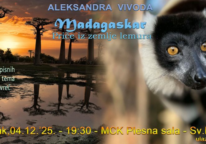 U četvrtak KAF Sv. Lovreč poziva na predstavljanje Aleksandre Vivoda : “Madagaskar – priče iz zemlje lemura”