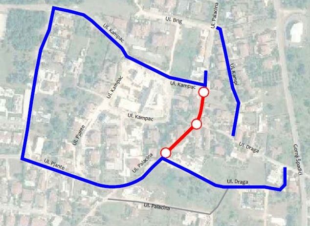 Počinje rekonstrukcija ceste – Ulica Palacina u Velom Maju, radovi do početka nove godine