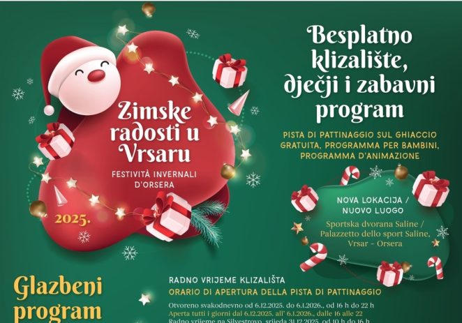 Od subote, 6. prosinca počinu “Zimske radosti u Vrsaru”