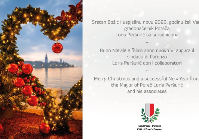 Čestitka gradonačelnika Lorisa Peršurića povodom božićnih i novogodišnjih blagdana