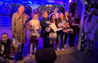 Pobjednice jubilarnog dječjeg festivala Veseli glasi – Voci allegre Lena Osmanović i Gioia Damijan