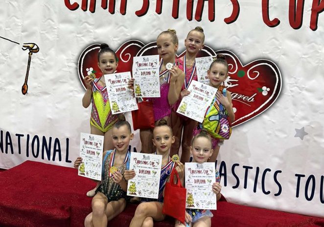 Puno medalja za ritmičarke KRSG Poreč na međunarodnom turniru Christmas Cup u Zagrebu