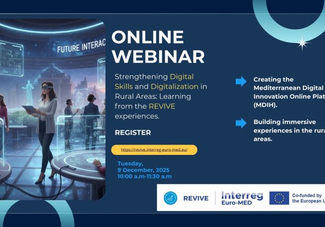 Institut za poljoprivredu i turizam poziva na online događanja u sklopu Interreg Euro-MED projekata REVIVE i Dialogue4TourismInstitut za poljoprivredu i turizam poziva na online događanja u sklopu Interreg Euro-MED projekata REVIVE i Dialogue4Tourism