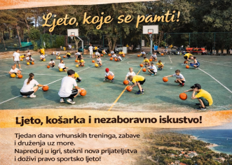 Ljetni kamp Košarkaškog kluba Poreč OD 21. DO 27.6.2026.- REZERVIRAJ VEĆ SAD SVOJE MJESTO