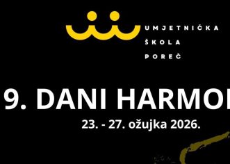 Dani harmonike u Umjetničkoj školi Poreč od 23. do 27. ožujka