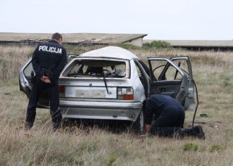 Na Stanciji Portun zapaljen automobil