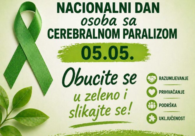 Dana 05.05. obilježava se Nacionalni dan osoba s cerebralnom paralizom
