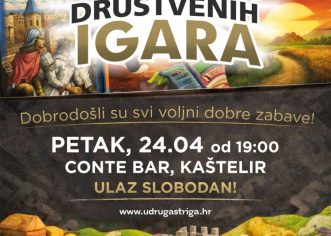 Večer društvenih igara ovog petka u Kašteliru !