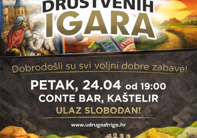 Večer društvenih igara ovog petka u Kašteliru !