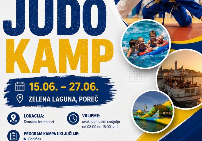 Judo klub Istra Poreč organizira i ove godine DJEČJI JUDO KAMP