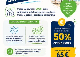 Općina Sv. Lovreč sufinancira boravak djece u Ljetnim kampovima