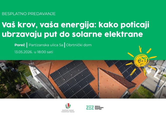 Besplatno informativno predavanje:  kako poticaji ubrzavaju put do solarne elektrane