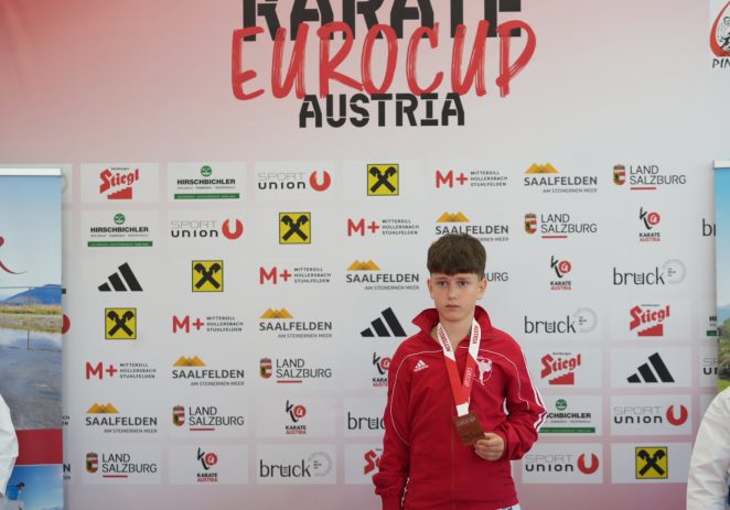 Aleksandar Majkić iz Karate kluba Finida osvojio broncu na Eurocupu u Austriji