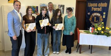 Porečki Lionsi organizirali svečano otvorenje izložbe likovnih radova učenika koji su sudjelovali na 11. Likovnom natječaju Lions Kluba Poreč