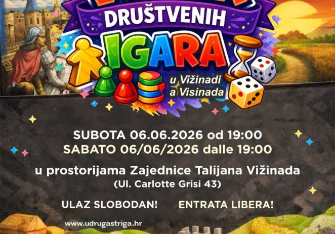 Posljednja Večer društvenih igara prije ljetne stanke u Vižinadi!