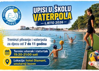 Vaterpolo klub Poreč organizira školu vaterpola za najmlađe