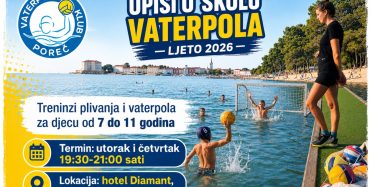 Vaterpolo klub Poreč organizira školu vaterpola za najmlađe