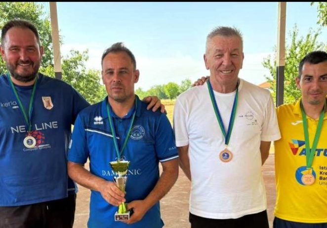 Davor Legović, boćar Montižane prvak Istre u bližanju i izbijanju u krug