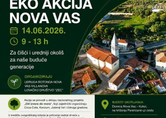 U nedjelju, 14. lipnja eko akcija ČIŠĆENJA trase Parenzane na području Nove Vasi