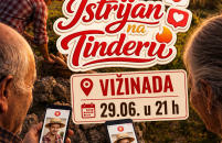 Vižinada poziva VEČERAS na besplatnu predstavu Teatra Naranča – “Istrijan na Tinderu”