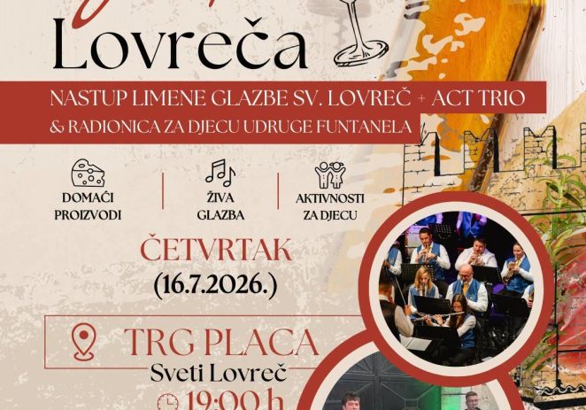 GUŠTI LOVREČA uz Limenu glazbu Sveti Lovreč i Act Trio