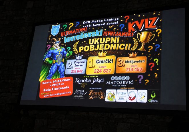 JOŠ JEDNO DINAMIČNO FINALE Utimativni istrijanski kviz LIGE NA KULI FUNTANELA