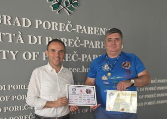 Gradonačelnik Peršurić primio porečkog pizzaiola Aleksandra Legu Velenika,  Guinnessovog  rekordera u pečenju pizza