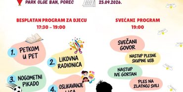 Dođite u petak u park Olge Ban na obilježavanje Zlatnog rujna