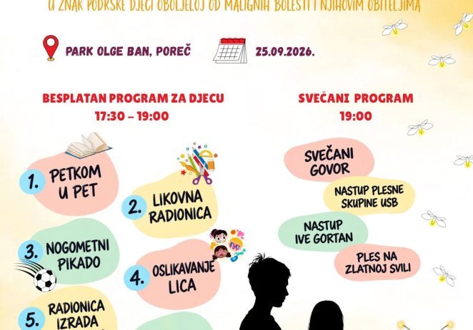 Dođite u petak u park Olge Ban na obilježavanje Zlatnog rujna