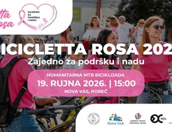 19. rujna druga humanitarna biciklijada Bicicletta rosa u Novoj Vasi za pomoć onkološkim pacijentima