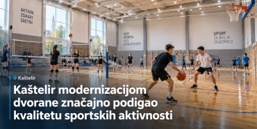 Kaštelir modernizacijom dvorane značajno podigao kvalitetu sportskih aktivnosti