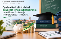 Općina Kaštelir-Labinci povećala iznos sufinanciranja za troškove školovanja srednjoškolaca i studenata